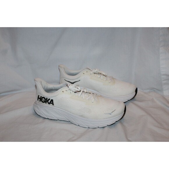 Hoka One Arahi 7 Men\'s Running Athletic Sneakers WHITE NWOB 12